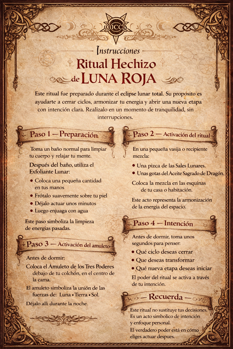 🌕 PREVENTA Hechizo Luna Roja – Eclipse de Sangre 3 de Marzo